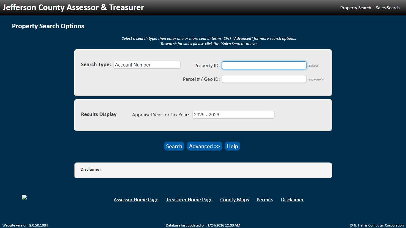 Jefferson County Assessor & Treasurer - Property Search